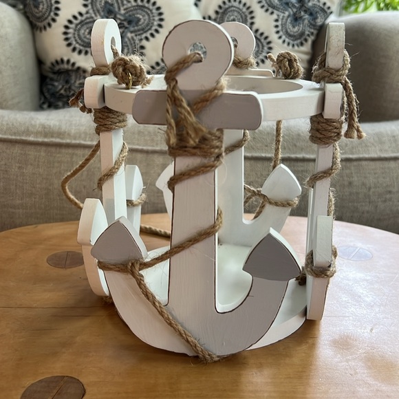 Wooden anchor candle holder or planter - Picture 6 of 6